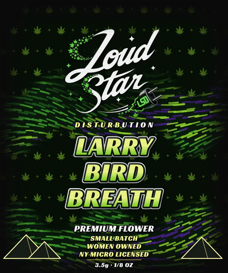 Loud Star Larry Bird Breath 1/8 oz bag, front