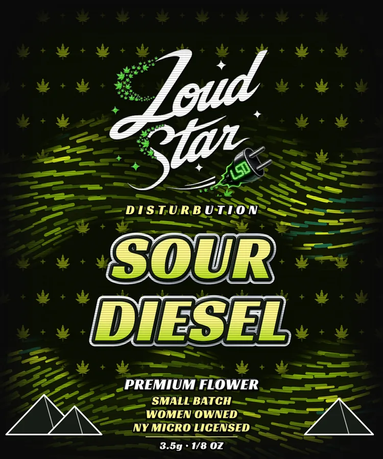 Loud Star Sour Diesel 1/8 oz bag, front